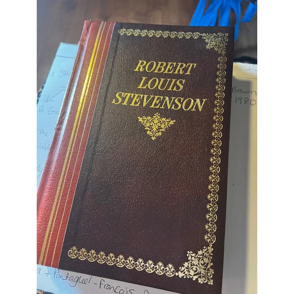 Amaranth Press Robert Louis Stevenson Book Brown‎ Red Excellent Bonded Leather